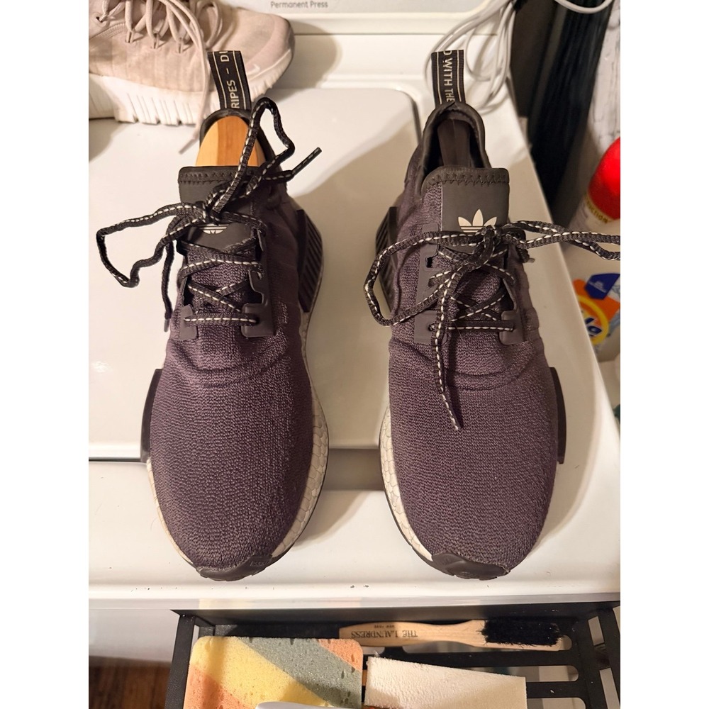 Adidas NMD-R1 Shoes Mens 8 Shadow Maroon GX9466 Good BOOST Knit Sneaker